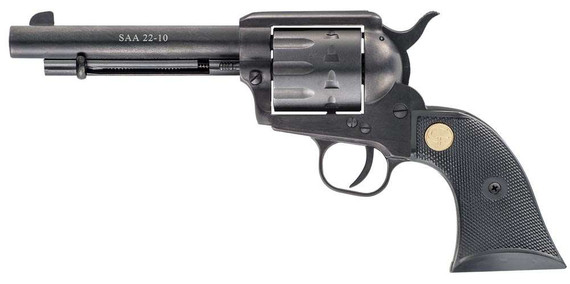 Chiappa Firearms, 1873 SAA 22-10, .22LR, 5.50" Barrel, 10 Rds, Black - 8053670710221 