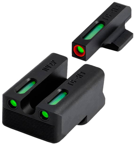 Truglo TFX Pro Green Tritium & Fiber Optic Gun Sight Set - 788130024256 