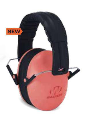 Walker's Small Passive Folding Ear Muffs, Coral, 23dB NRR - 888151029534 