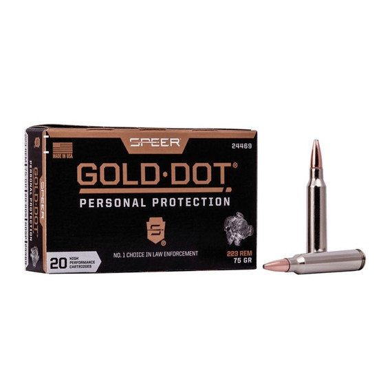 Speer, .223 REMINGTON, 75 Gr, SOFT POINT, 200 Rds - 100054015 
