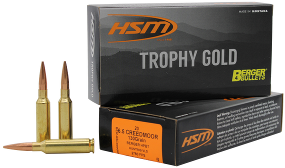HSM, 6.5 CREEDMOOR, 130 Gr, JHP, 500 Rds - 810742026608 