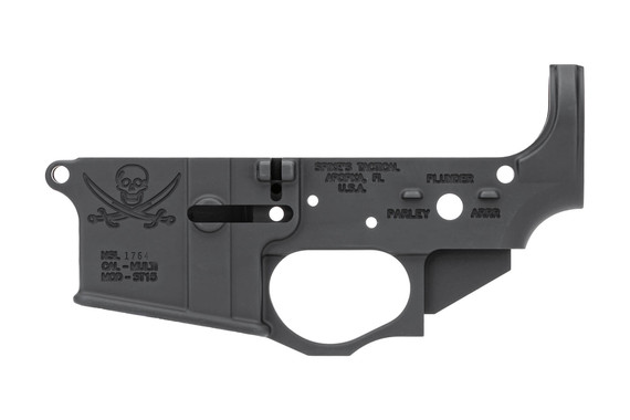 Spikes Tactical Calico Jack Stripped Lower Receiver, Multi Cal, Receiver, Black - 855319005020 