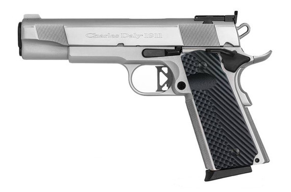 Charles Daly, 1911 EMP GRD, .45 ACP, 5.00" Barrel, 10 Rds, Silver - 805380094393 