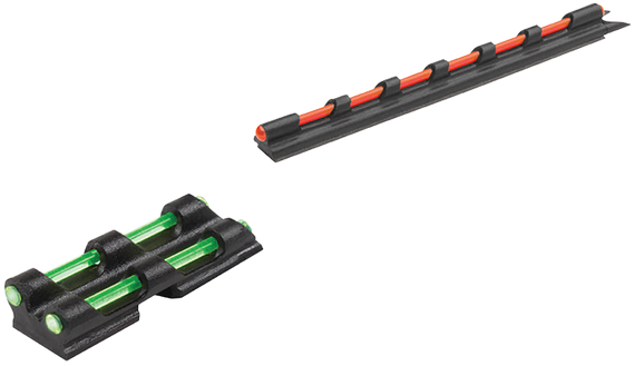 Truglo TG94 Gobble-Dot Universal Shotgun Fiber Optic Sights, Green/Red, Black Finish - 788130615553 