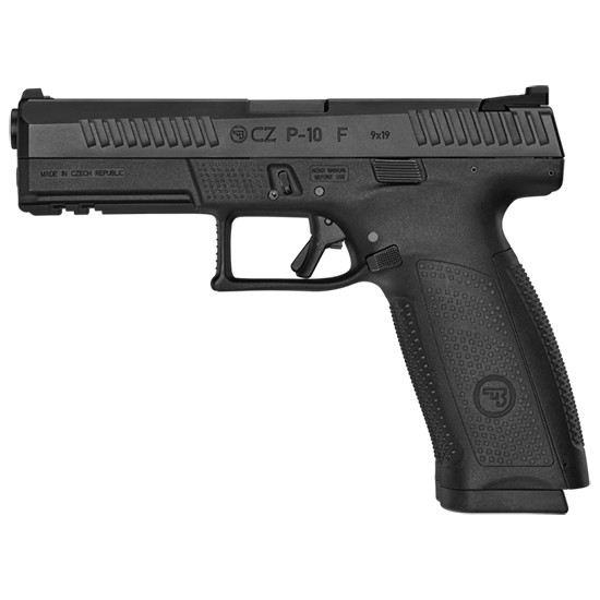 CZ USA P-10 F, 9MM, 4.50" Barrel, 10 Rds, Black Polycoat - 806703015408 