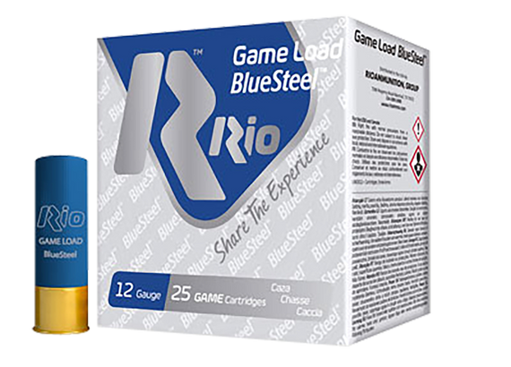 Rio Game Load BlueSteel, 12 Gauge, #5 Shot, 25 RDs - 8435101621564 