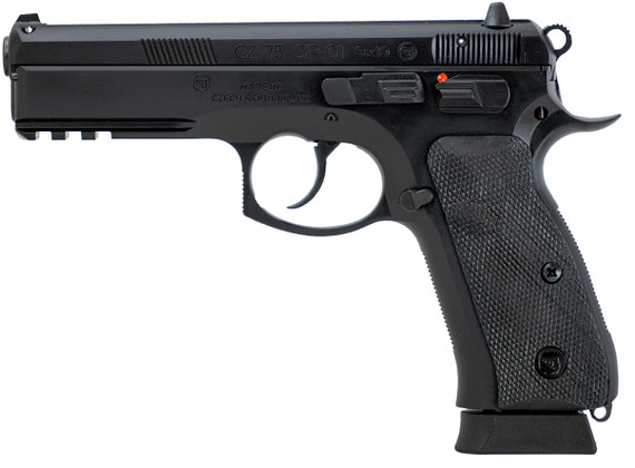 CZ USA CZ 75 SP-01, 9MM, 4.60" Barrel, 19 Rds, Black Polycoat - 806703893525 