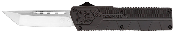 CobraTec BCTLWTNS, 3.25" Tanto, Aluminum Handle, Black - 099654026030 