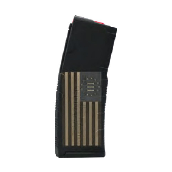 Black Rain Ordnance BRO-MAG30-AMFLAG3PERC, Magazine, 30 Rds, American Flag Design, Polymer - 697067864098 