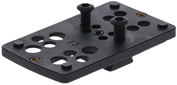 TruGlo Pistol Red Dot Sight Mount, Trijicon RMR, Black - 788130028506 