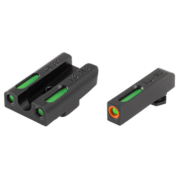 TruGlo Brite-Site TFX Pro, Fits Glock 42/43, Tritium/Fiber Optic, Day/Night Sight, Black - 788130022535 