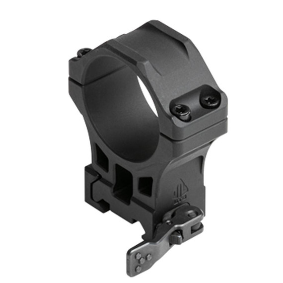 Leapers, Inc. ACCU-SYNC QR 34mm High Profile Scope Rings, Picatinny, Black Anodized - 4717385556737 