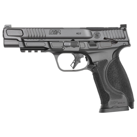 Smith & Wesson M&P M2.0 Metal, 9mm, Black, 5" Barrel, Optics Ready, includes 17-round magazine - 022188904895 
