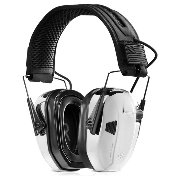 Savior Equipment Apollo Electronic Earmuffs, 24NRR, Chrome Finish, Includes Gel Ear Pads and Accessories 