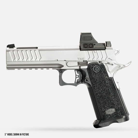 Bul Armory SAS II Tac Pro, Optic Ready, 9mm, 5.00" Barrel, 20 RDs, Silver - 7976082 