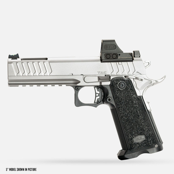 Bul Armory SAS II Tac, Optic Ready, 9mm, 5.00" Barrel, 20 RDs, Silver - 5069669 