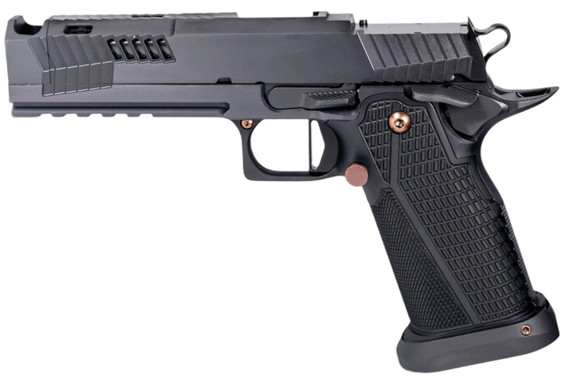 Dark Forge Ported Reaper, 9mm, 5.00" Barrel, 20 RDs, 2-2.5 lb Trigger, Black - 148785732607 