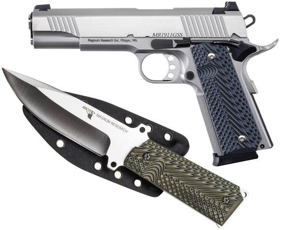 Magnum Research MR1911GSS, 9MM, 5.00" Barrel, 8+1 Rds, Matte - 761226090618 