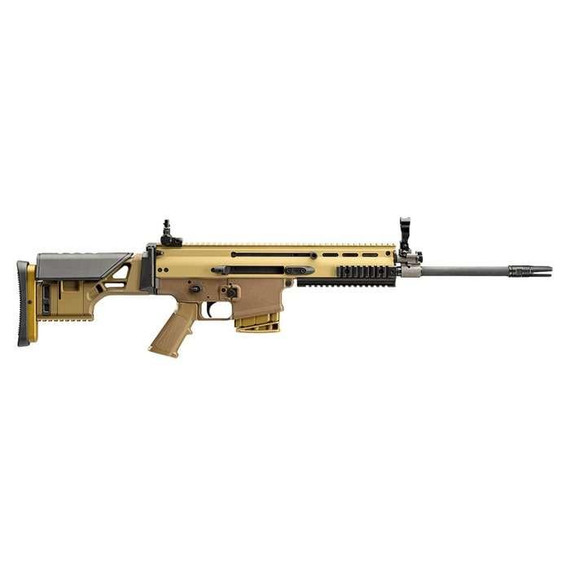FN SCAR 17S DMR NRCH, 6.5 CREEDMOOR, 16.25" Barrel, 10 Rds, Flat Dark Earth - 845737017491 