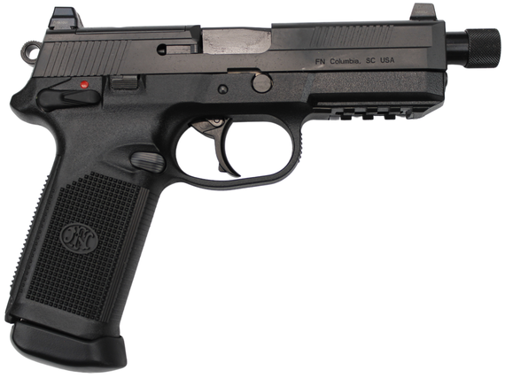 FN FNX-45 Tactical, 45ACP, 2-15 Rds, Black - 756542284520 