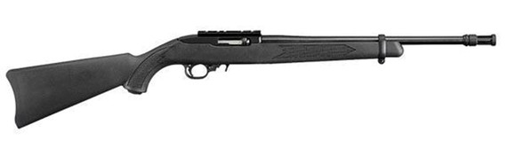 Ruger 10/22 Tactical, 22LR, 16.12" Barrel, 10 Rds, Satin Black - 736676012619 