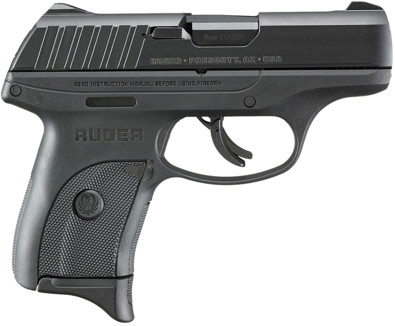 Ruger EC9s, 9mm Luger, 3.12" Barrel, 7+1 Rds, Black Oxide - 736676032839 
