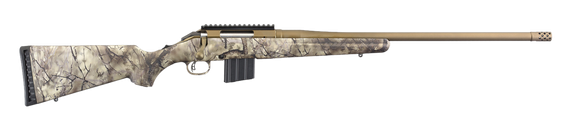 Ruger American, 350 LEGEND, 22.00" Barrel, 5 Rds, Burnt Bronze Cerakote - 736676269860 
