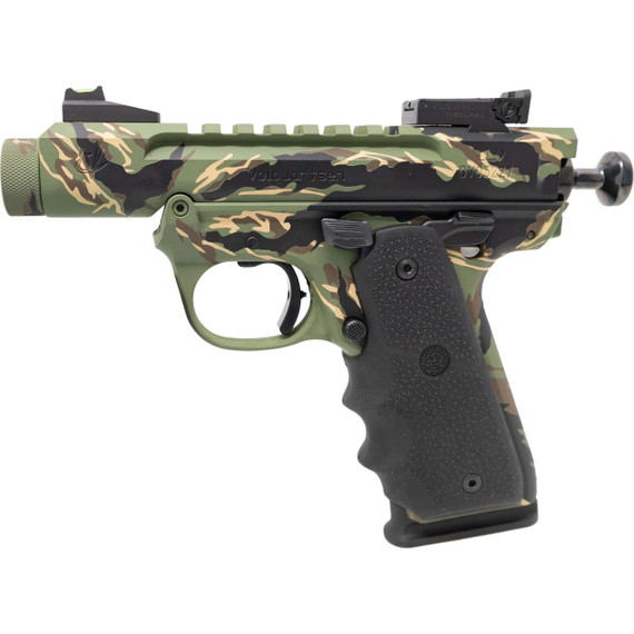 Volquartsen Mini Mamba, .22 LR, 3.00" Barrel, 10 RDs, Predator Stripe Cerakote - 840300704815 