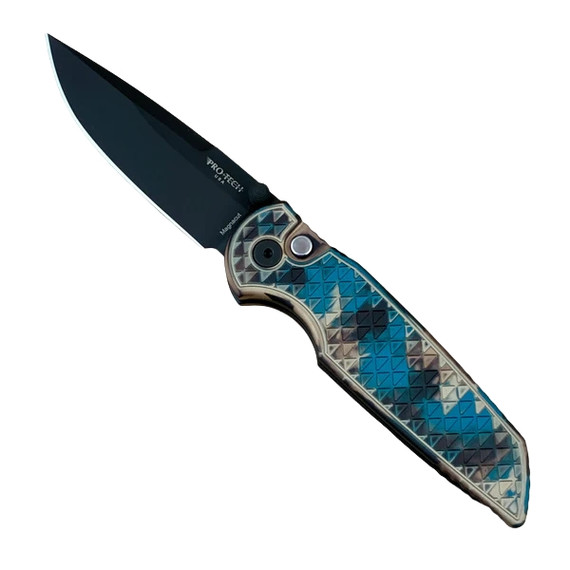 Pro-Tech TR-3 Integrity, 3.50" Blade, Magnacut, Shipwreck Anodized Handle, Black 