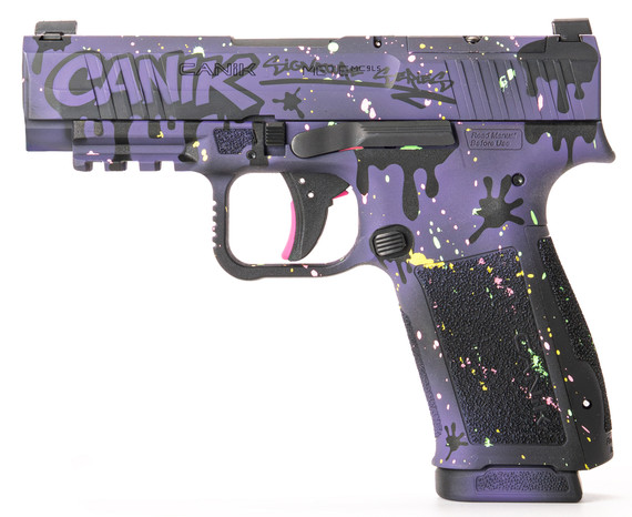 Canik Mete MC9 LS Midnight Drip, 9mm, 3.64" Barrel, 17 RDs, Purple/Black 