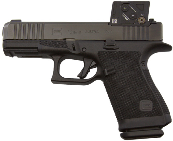 Glock 19 Gen 6 COA w/ Aimpoint COA, 4.02" Barrel, 15 Rds, Black nDLC - 764503068317 