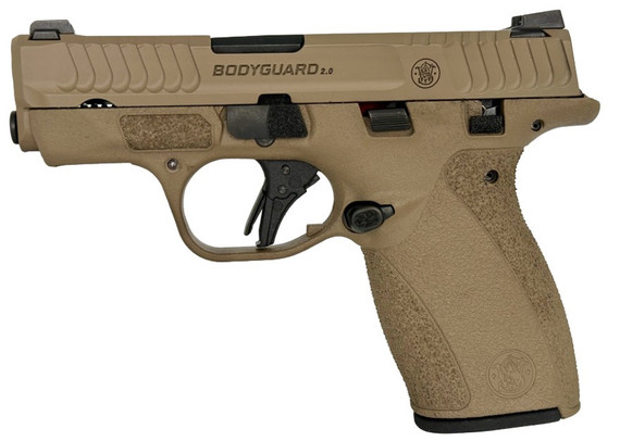Smith & Wesson M&P Bodyguard 2.0, .380 ACP, 2.75" Barrel, 10 RDs, Manual Safety, FDE Finish - 022188906370 
