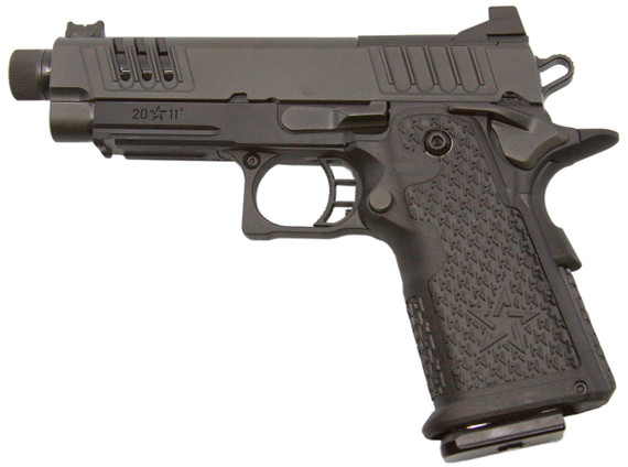 Staccato C2 DPO, 9mm, 4.50" Threaded Barrel, 16 RDs, X-Serrations, DLC Black - 816781017713 