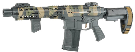 Orthos Arms Joker Elite, 12 Gauge, 13.00" Barrel, 10 Rds, Woodland Camo Elite Cerakote - 810159631174 