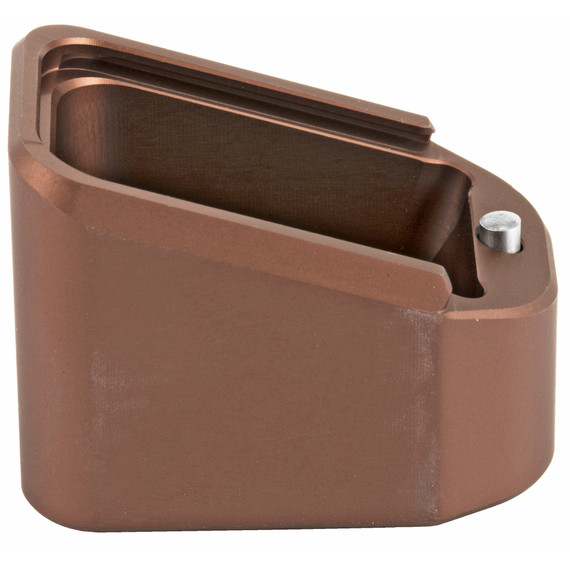 Taran Tactical Innovations Firepower Base Pad, Glock 17/19X/22/34/35/45, +6 Rds 9MM / +5 Rds .40 S&W, Coyote Bronze Anodized - 810003107985 