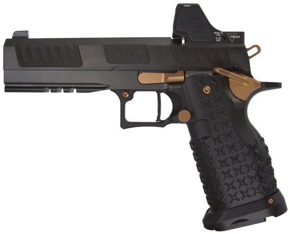 Jacob Grey Nox 9 Limited w/ Trijicon RMR HD 3.25 MOA, 9mm, 5.01" Barrel, 17 RDs, Black/PVD - 113019958054 