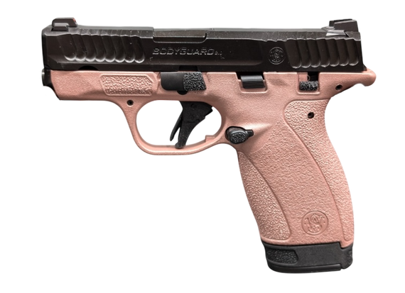 Smith & Wesson Bodyguard 2.0, .380 ACP, 2.75" Barrel, 12 RDs, Optic Ready, T.S. Rose Gold Frame, Black Slide - 756542288009 