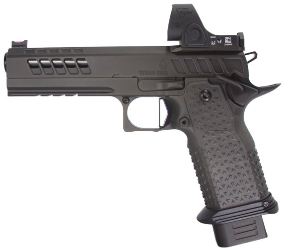 Atlas Gunworks Titan RDS V3 w/ Trijicon SRO 2.5 MOA, 9mm, 5.00" Bull Barrel, 20 RDs, All DLC - 111175739371 