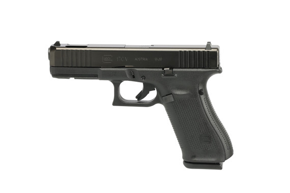 Glock G17C V-Series, 9mm, 4.49" Ported Barrel, 17 RDs, Safe Action, Fixed Sights, Black - 764503067938 