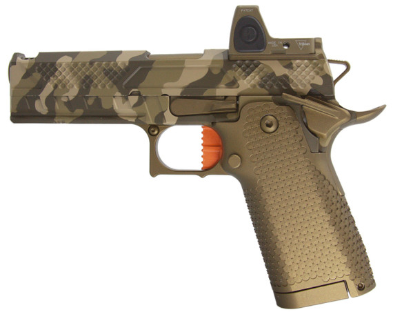 TEE Gun Vault Combat Precision M-5 SS, 9mm, 4.25" Ported Barrel, 15 RDs, Multicam 