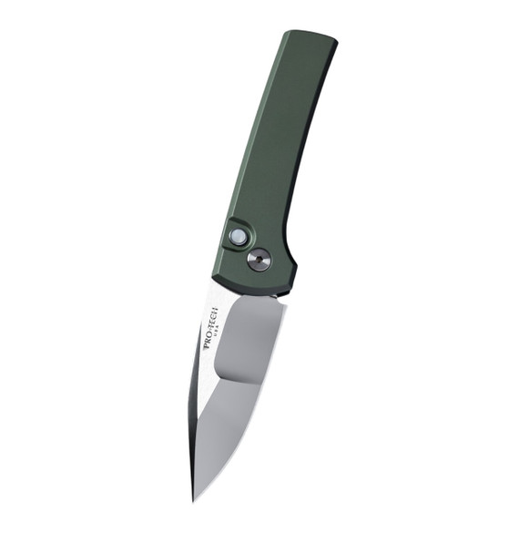 Pro-Tech Scapegoat Compact Auto, 3.15" 154CM Clip Point Blade, 6061-T6 Aluminum Handle, Satin Finish 