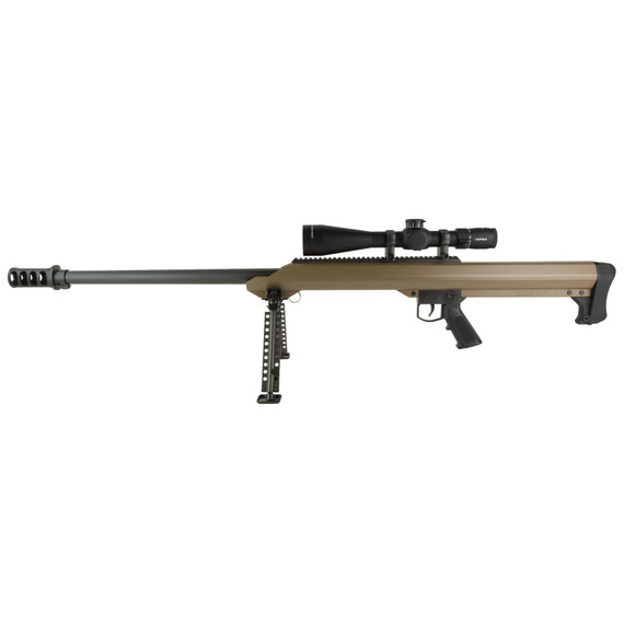 Barrett Model 99, .50 BMG, 32.00" Barrel, Single Shot, w/ Leupold Mark 4, FDE - BFM19947 