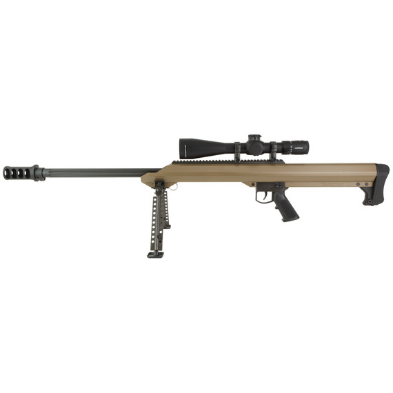 Barrett Model 99, .50 BMG, 29.00" Barrel, Single Shot, w/ Leupold Mark 4, FDE - BFM19946 
