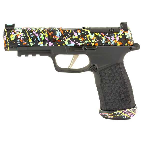 Sig Sauer P365 Fuse, 9mm, 4.30" Barrel, 21 RDs, 80s Splatter Finish - SG365XF-9-BFO-SPLATSKY 
