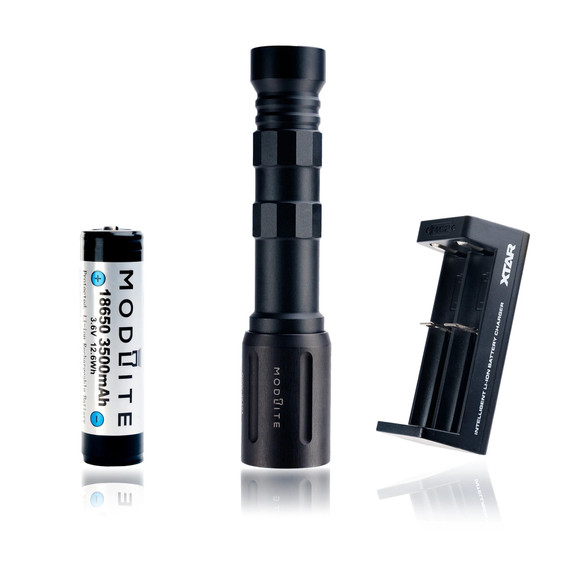 Modlite OKWv2, 1,300 Lumens, 95,000 Candela, Black Anodized - 850008965234 