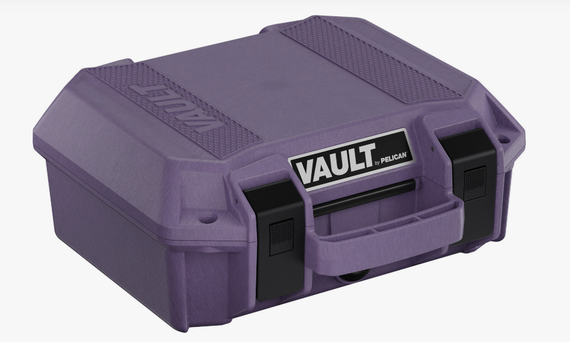 Pelican Vault V100C, Small Equipment Case, Crushproof, Dustproof, Weather Resistant, Dusk Finish - 118327030263 