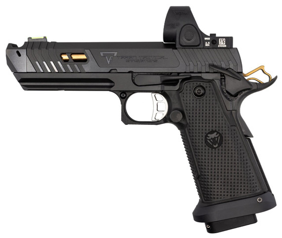 Taran Tactical Innovations JW4 Pit Viper w/ Trijicon SRO, 9MM, 5.00" Compensated Barrel, Black - 133686882100 