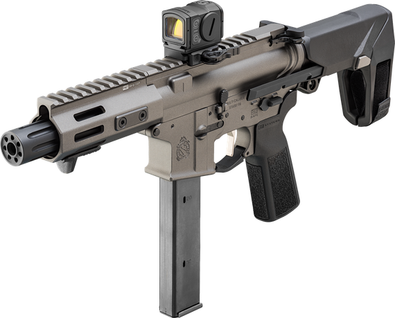 Springfield Saint Victor PDW, 9MM, 5.50" Barrel, 32 RDs, Tungsten Gray Cerakote 