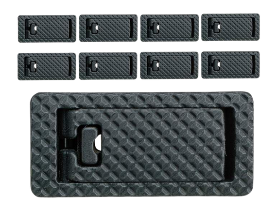 FAB Defense FX-MALC1B, Locking Rail Cover Slim 9-Pack, Black - 7290111588426 