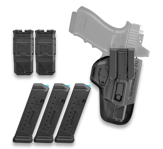 FAB Defense FX-Glock 19 Kit, Complete Handgun Kit, Black - 7290111588372 